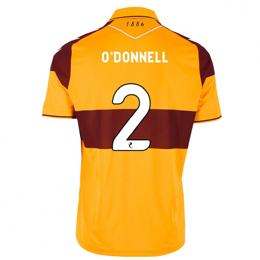 Danxen Mujer Camiseta Stephen O'donnell #2 Granate Naranja 1ª Equipación 2026/27 La Camisa
