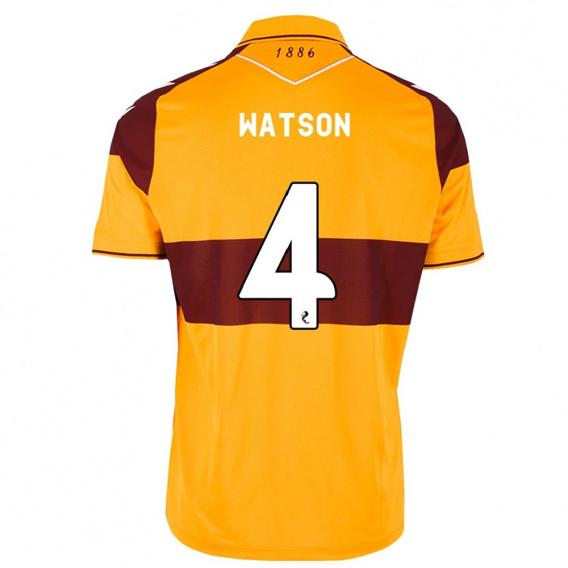 Danxen Mujer Camiseta Chelsie Watson #4 Granate Naranja 1ª Equipación 2026/27 La Camisa