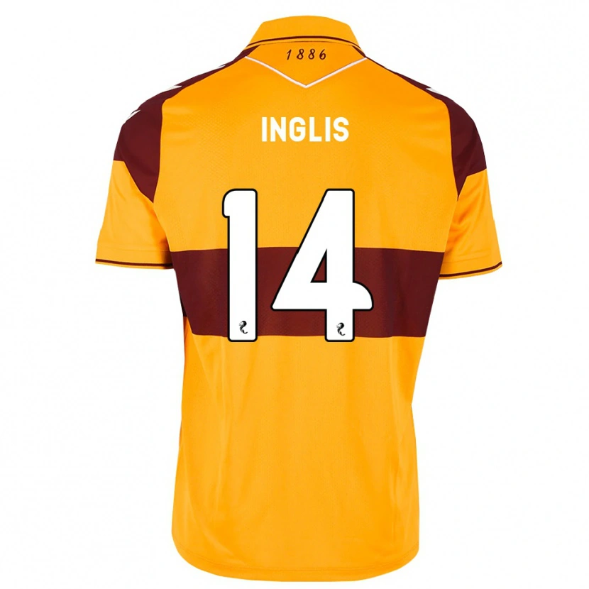 Danxen Mujer Camiseta Gill Inglis #14 Granate Naranja 1ª Equipación 2026/27 La Camisa
