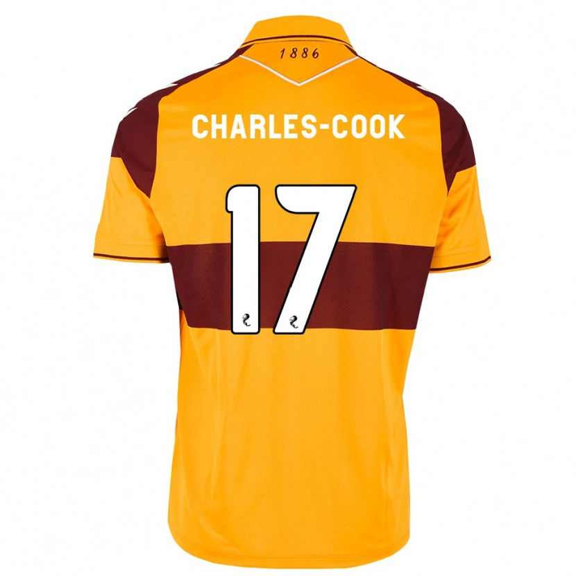 Danxen Mujer Camiseta Regan Charles-Cook #17 Granate Naranja 1ª Equipación 2026/27 La Camisa