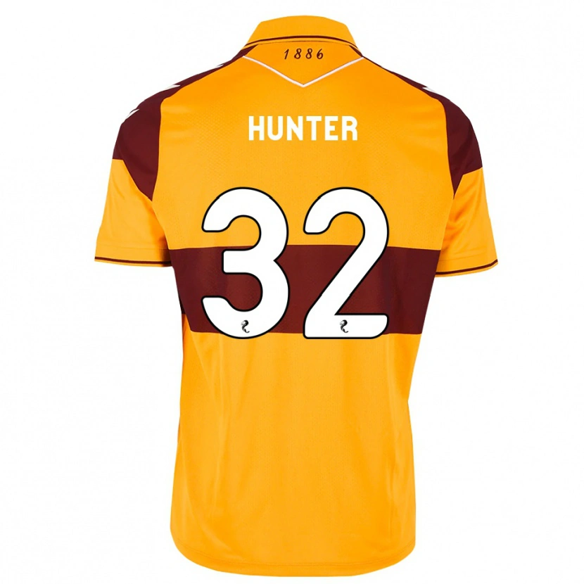 Danxen Mujer Camiseta Robbie Hunter #32 Granate Naranja 1ª Equipación 2026/27 La Camisa