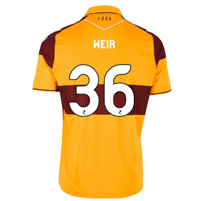 Danxen Mujer Camiseta Lucas Weir #36 Granate Naranja 1ª Equipación 2026/27 La Camisa