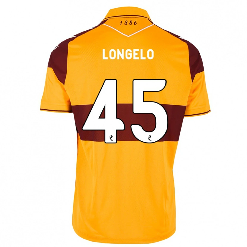 Danxen Mujer Camiseta Emmanuel Longelo #45 Granate Naranja 1ª Equipación 2026/27 La Camisa