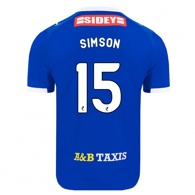Danxen Mujer Camiseta Steffi Simson #15 Azul Rojo Amarillo 1ª Equipación 2026/27 La Camisa