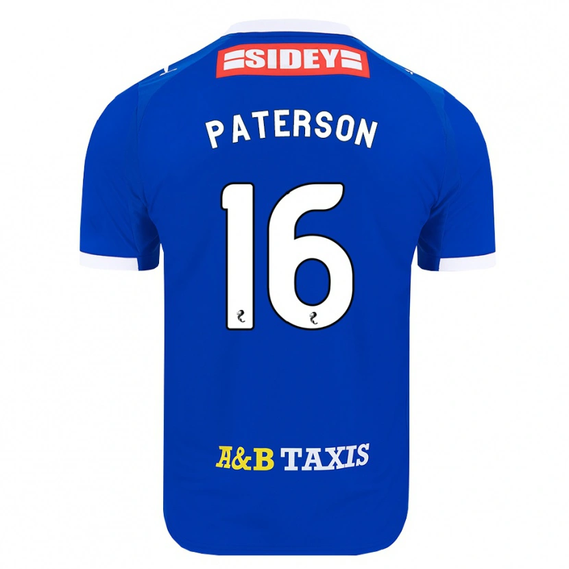 Danxen Mujer Camiseta Megan Paterson #16 Azul Rojo Amarillo 1ª Equipación 2026/27 La Camisa
