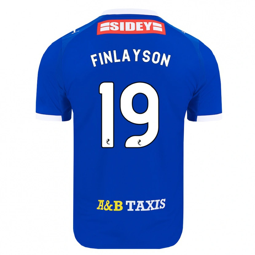 Danxen Mujer Camiseta Danny Finlayson #19 Azul Rojo Amarillo 1ª Equipación 2026/27 La Camisa