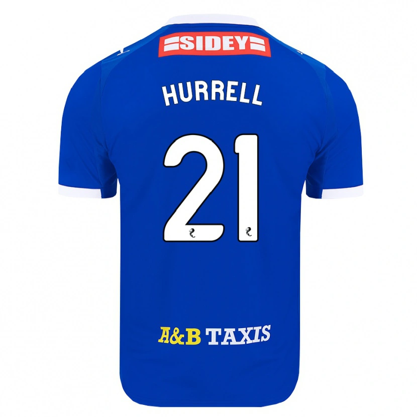 Danxen Mujer Camiseta Olivia Hurrell #21 Azul Rojo Amarillo 1ª Equipación 2026/27 La Camisa