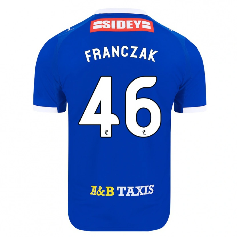 Danxen Mujer Camiseta Franciszek Franczak #46 Azul Rojo Amarillo 1ª Equipación 2026/27 La Camisa