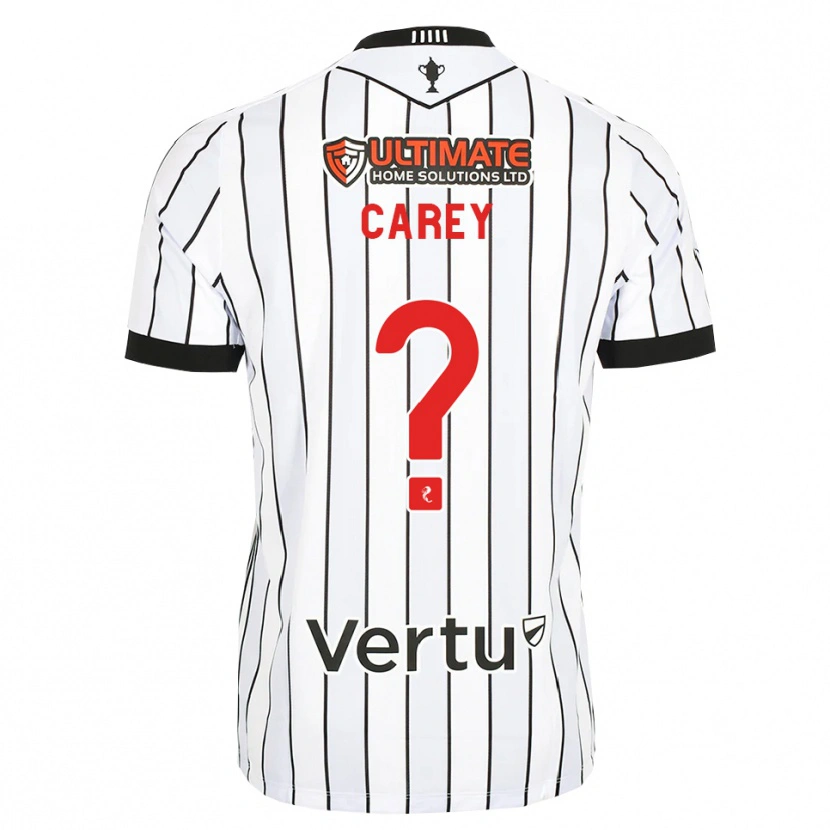 Danxen Mujer Camiseta Owen Carey #0 Blanco Negro Rojo 1ª Equipación 2026/27 La Camisa