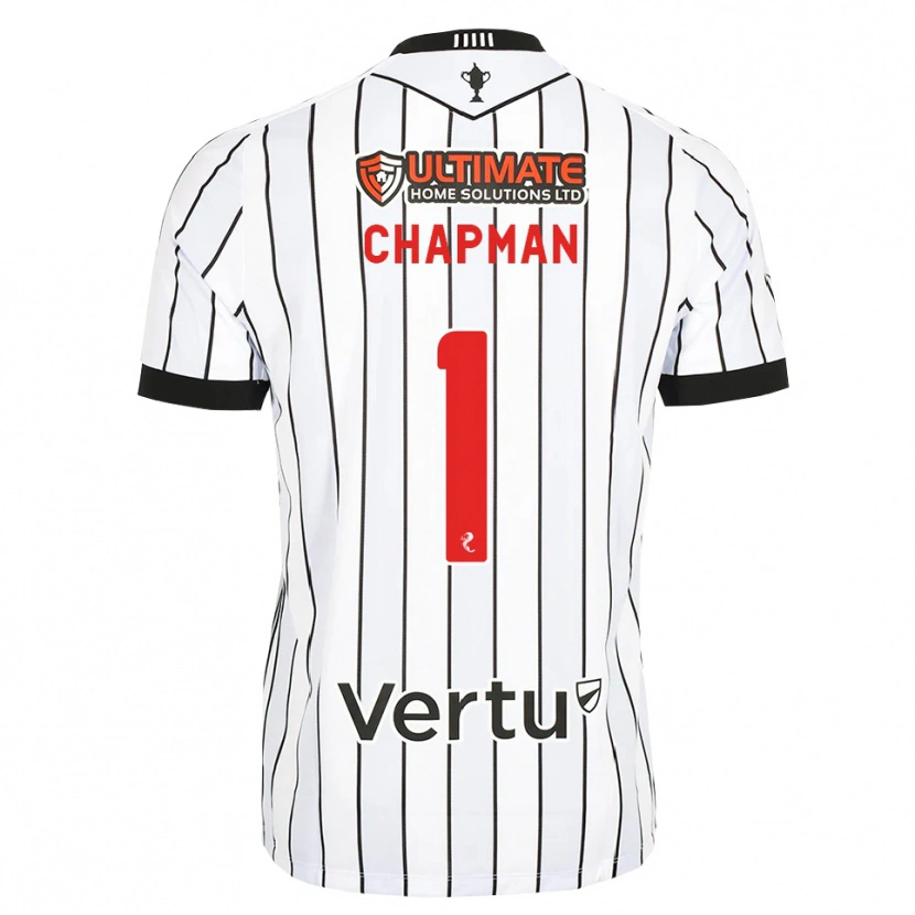 Danxen Mujer Camiseta Jacob Chapman #1 Blanco Negro Rojo 1ª Equipación 2026/27 La Camisa