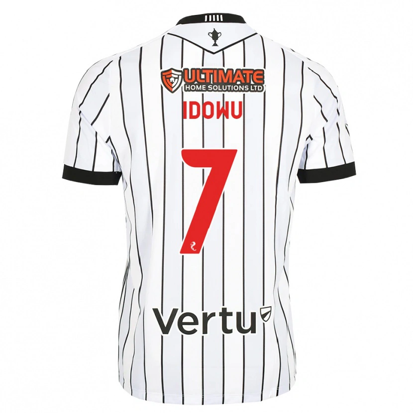 Danxen Mujer Camiseta Roland Idowu #7 Blanco Negro Rojo 1ª Equipación 2026/27 La Camisa