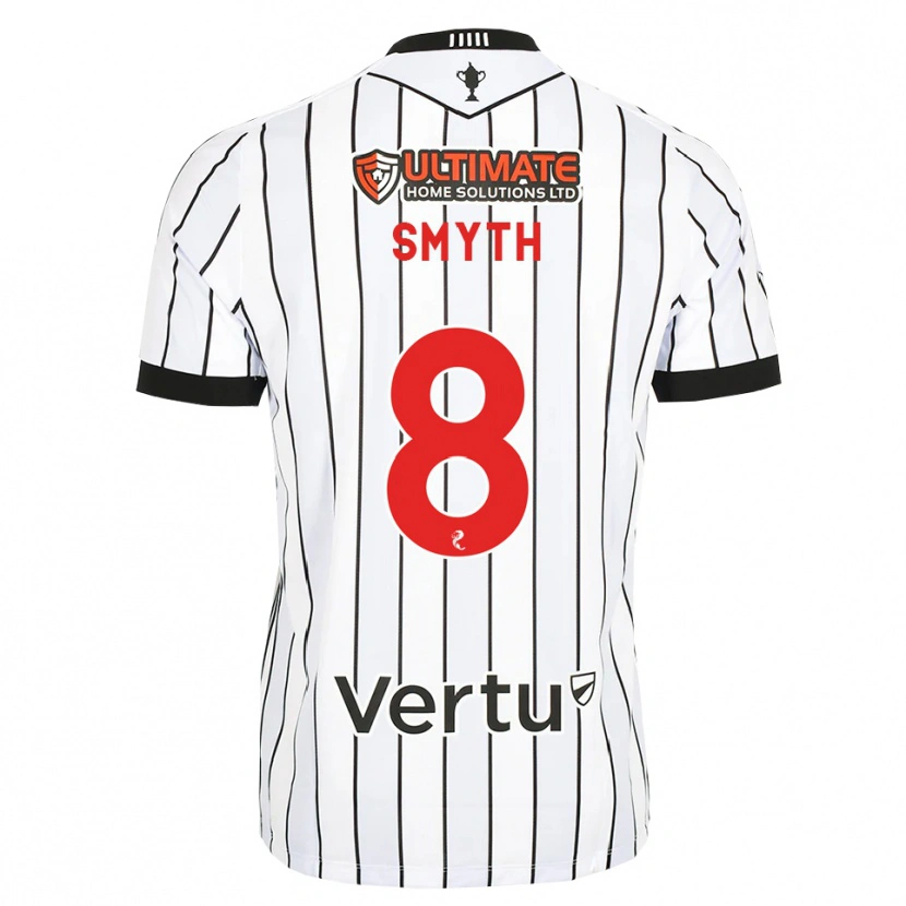 Danxen Mujer Camiseta Oisin Smyth #8 Blanco Negro Rojo 1ª Equipación 2026/27 La Camisa