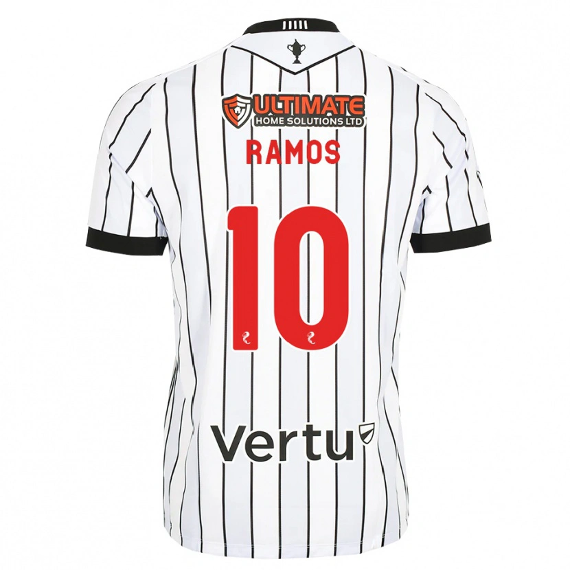 Danxen Mujer Camiseta Samuel Ramos #10 Blanco Negro Rojo 1ª Equipación 2026/27 La Camisa