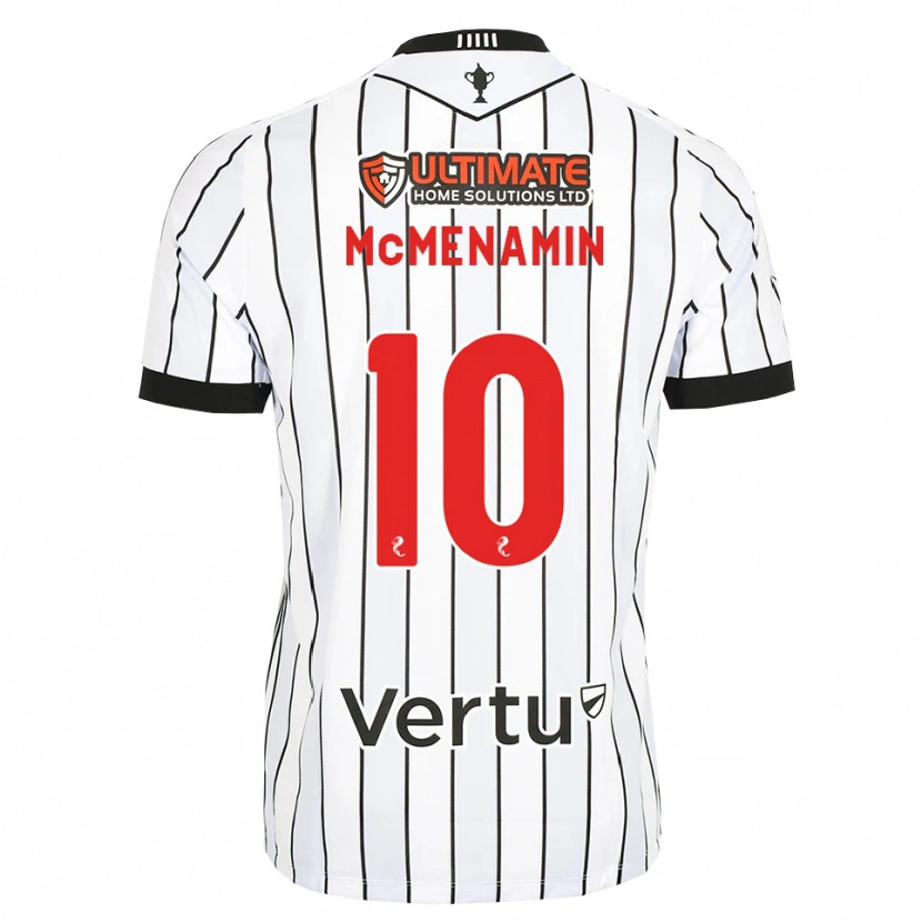 Danxen Mujer Camiseta Conor Mcmenamin #10 Blanco Negro Rojo 1ª Equipación 2026/27 La Camisa