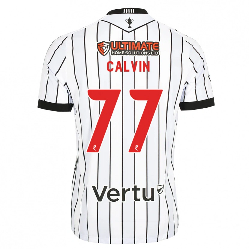 Danxen Mujer Camiseta Jalmaro Calvin #77 Blanco Negro Rojo 1ª Equipación 2026/27 La Camisa