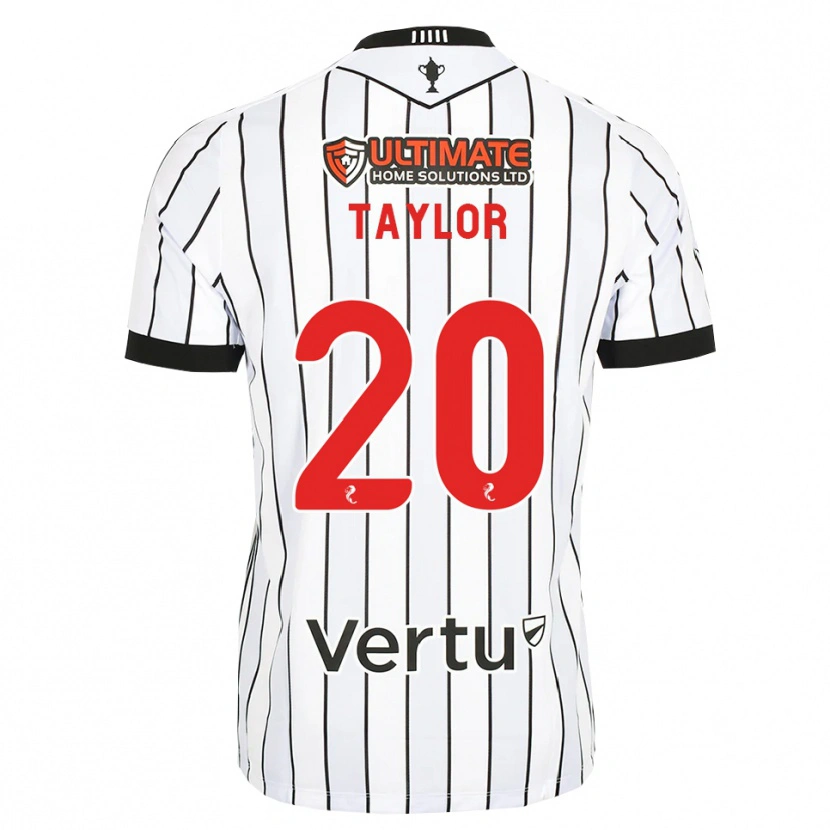 Danxen Mujer Camiseta Fraser Taylor #20 Blanco Negro Rojo 1ª Equipación 2026/27 La Camisa