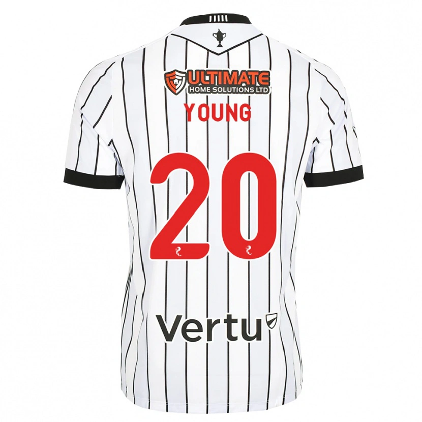 Danxen Mujer Camiseta Jake Young #20 Blanco Negro Rojo 1ª Equipación 2026/27 La Camisa