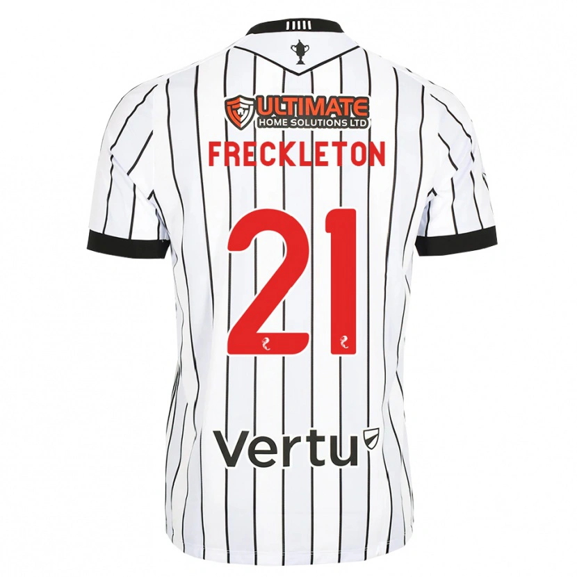 Danxen Mujer Camiseta Miguel Freckleton #21 Blanco Negro Rojo 1ª Equipación 2026/27 La Camisa