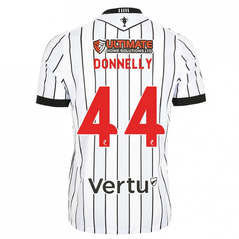 Danxen Mujer Camiseta Liam Donnelly #44 Blanco Negro Rojo 1ª Equipación 2026/27 La Camisa