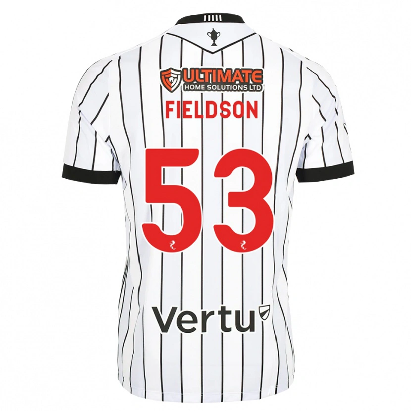 Danxen Mujer Camiseta Henry Fieldson #53 Blanco Negro Rojo 1ª Equipación 2026/27 La Camisa