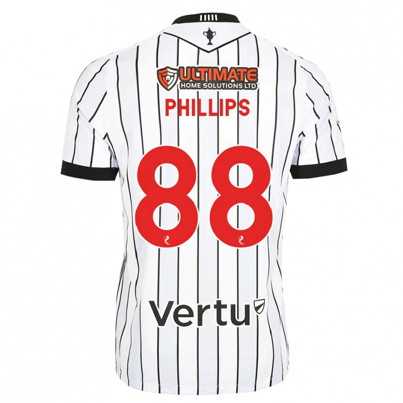 Danxen Mujer Camiseta Killian Phillips #88 Blanco Negro Rojo 1ª Equipación 2026/27 La Camisa