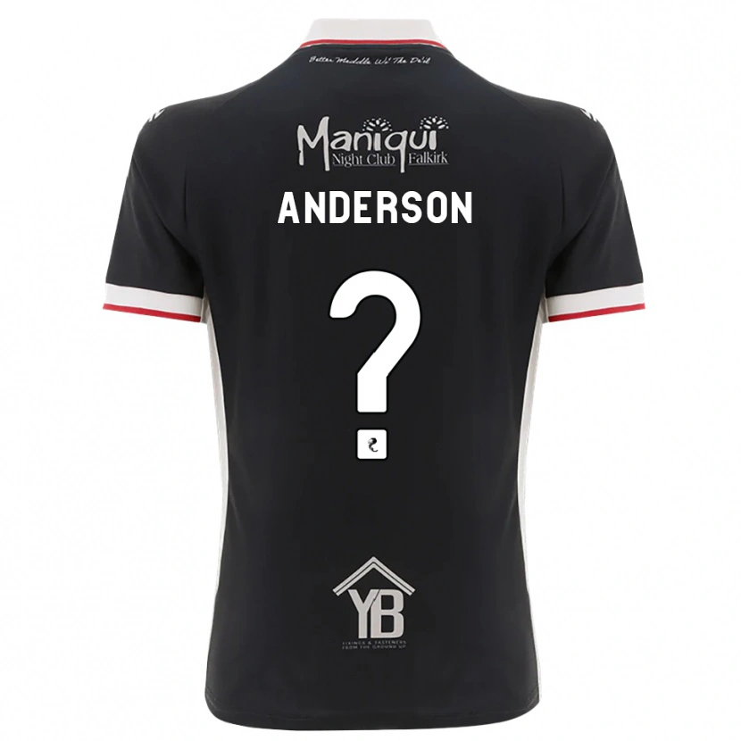 Danxen Mujer Camiseta Brogan Anderson #0 Negro Blanco Rojo 1ª Equipación 2026/27 La Camisa
