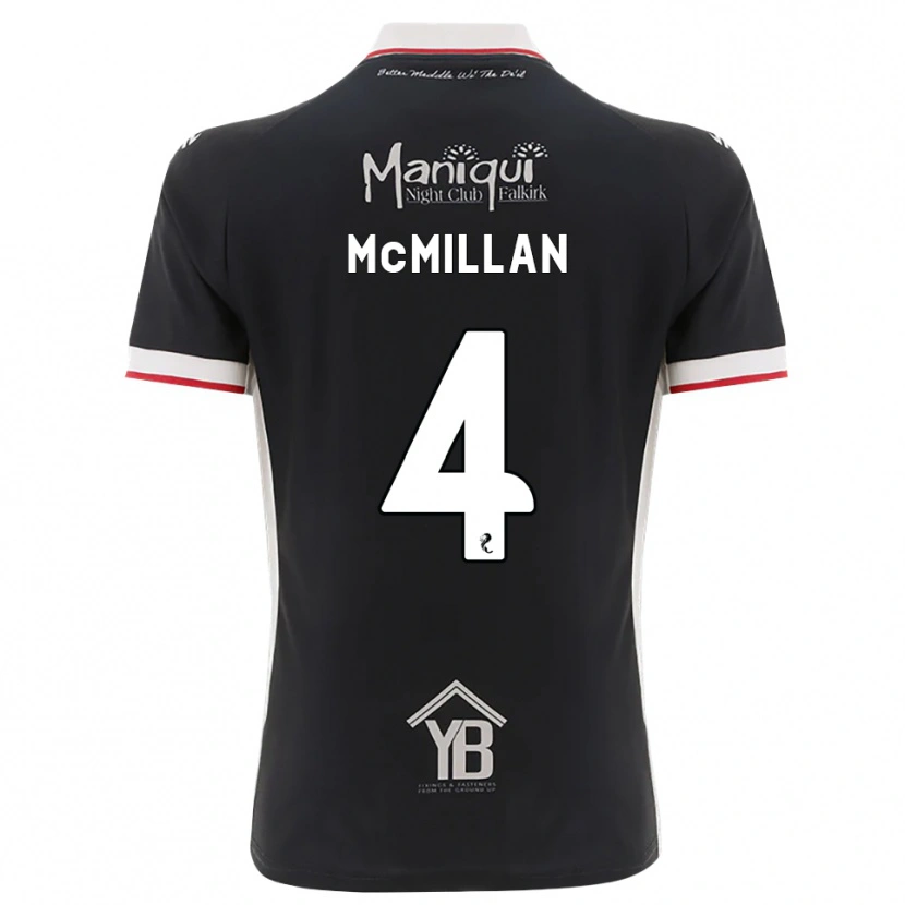 Danxen Mujer Camiseta Jack Mcmillan #4 Negro Blanco Rojo 1ª Equipación 2026/27 La Camisa