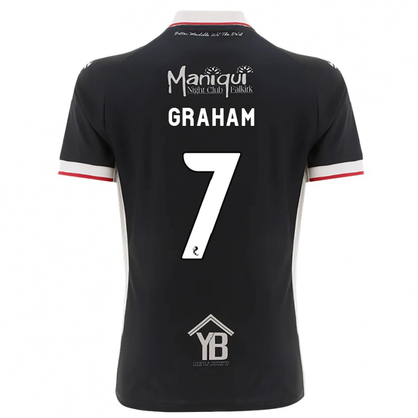 Danxen Mujer Camiseta Brian Graham #7 Negro Blanco Rojo 1ª Equipación 2026/27 La Camisa