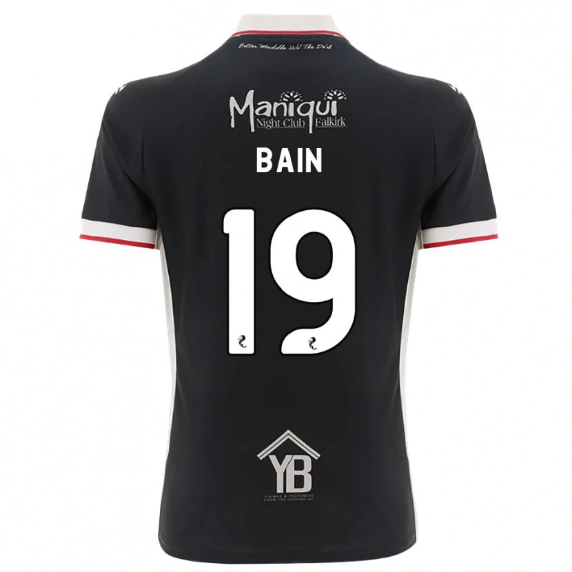 Danxen Mujer Camiseta Scott Bain #19 Negro Blanco Rojo 1ª Equipación 2026/27 La Camisa