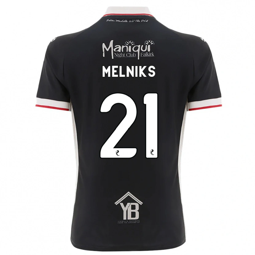 Danxen Mujer Camiseta Deniss Melniks #21 Negro Blanco Rojo 1ª Equipación 2026/27 La Camisa