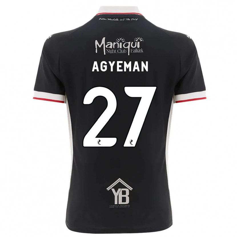 Danxen Mujer Camiseta Alfie Agyeman #27 Negro Blanco Rojo 1ª Equipación 2026/27 La Camisa