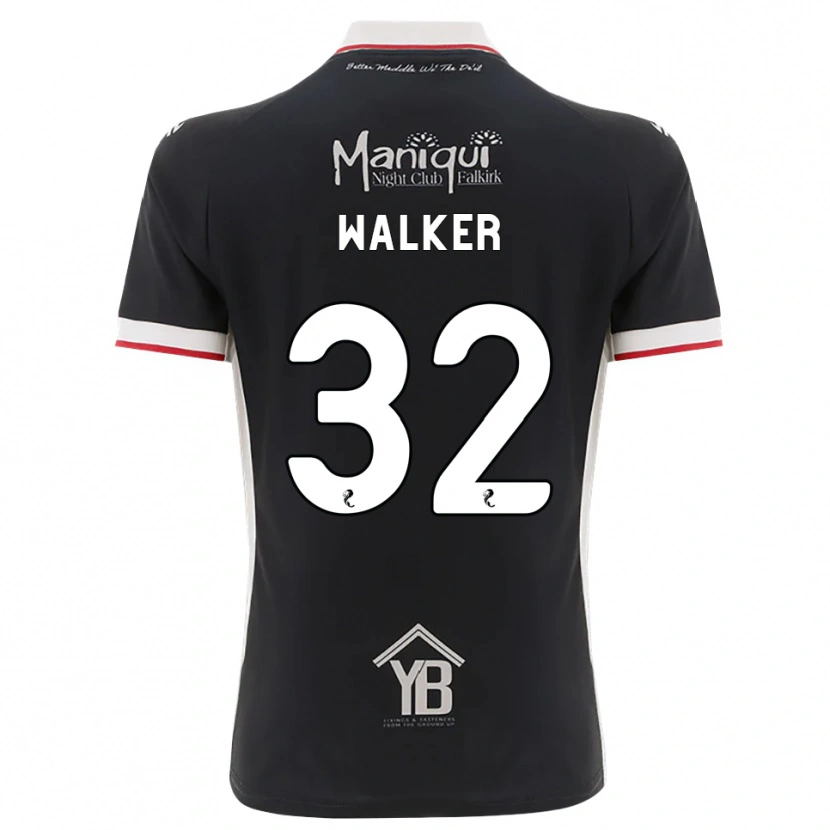 Danxen Mujer Camiseta Rhys Walker #32 Negro Blanco Rojo 1ª Equipación 2026/27 La Camisa