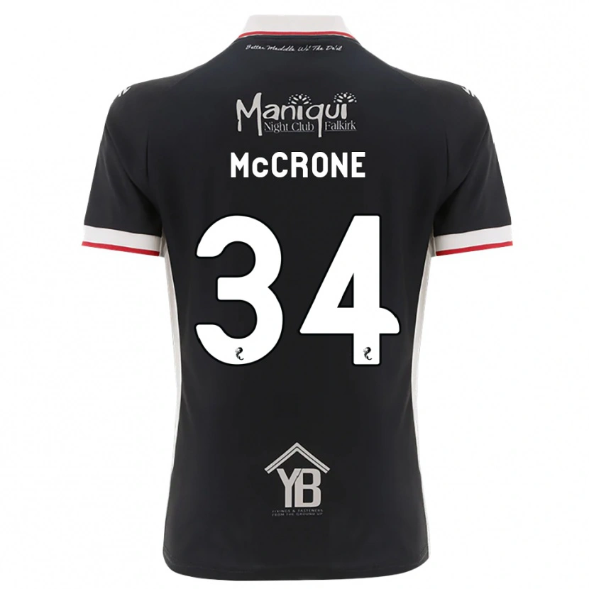 Danxen Mujer Camiseta Caelan Mccrone #34 Negro Blanco Rojo 1ª Equipación 2026/27 La Camisa