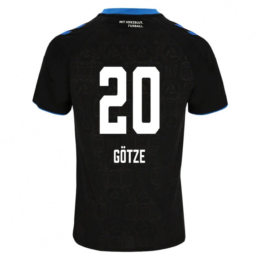 Danxen Mujer Camiseta Felix Götze #20 Negro Blanco Rojo 1ª Equipación 2026/27 La Camisa