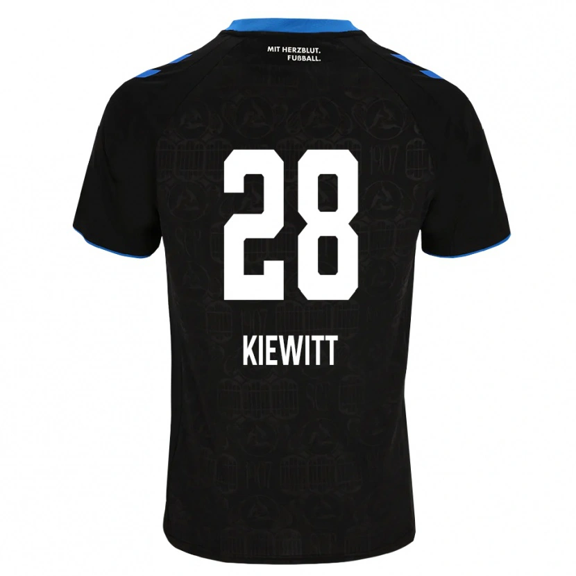 Danxen Mujer Camiseta Lucas Kiewitt #28 Negro Blanco Rojo 1ª Equipación 2026/27 La Camisa