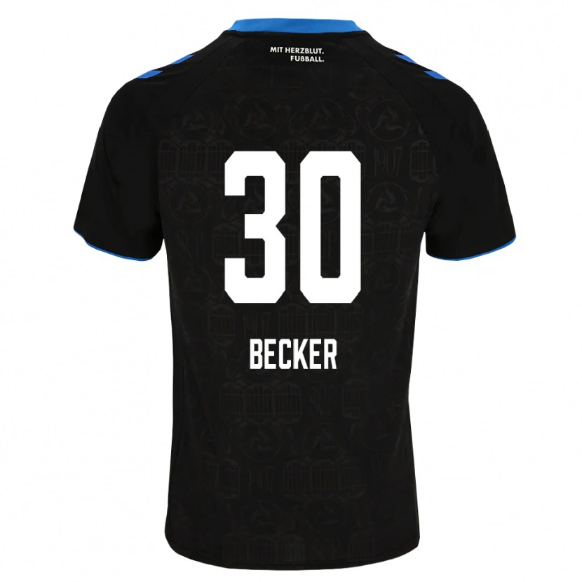 Danxen Mujer Camiseta Mark Becker #30 Negro Blanco Rojo 1ª Equipación 2026/27 La Camisa