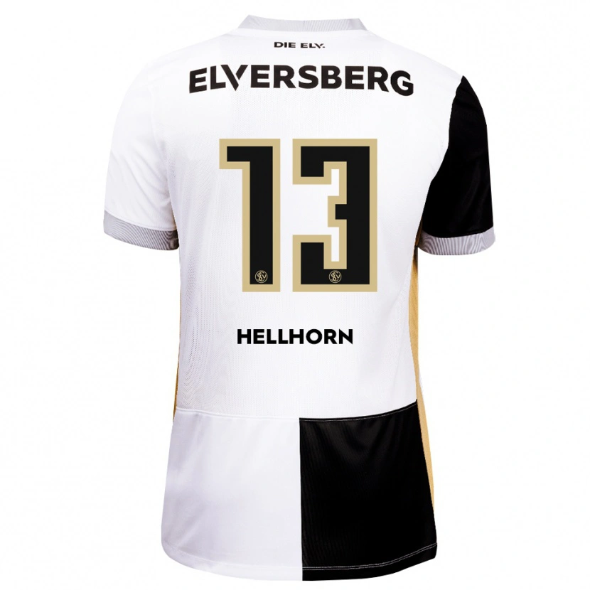 Danxen Mujer Camiseta Denis Hellhorn #13 Negro Blanco Marrón 1ª Equipación 2026/27 La Camisa