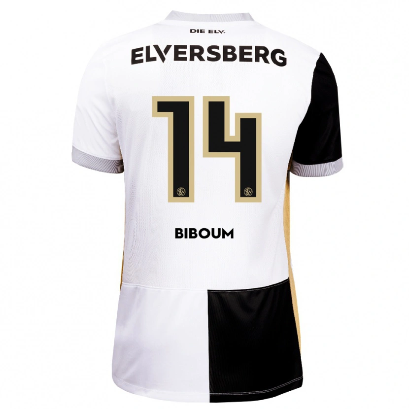 Danxen Mujer Camiseta Carl Biboum #14 Negro Blanco Marrón 1ª Equipación 2026/27 La Camisa