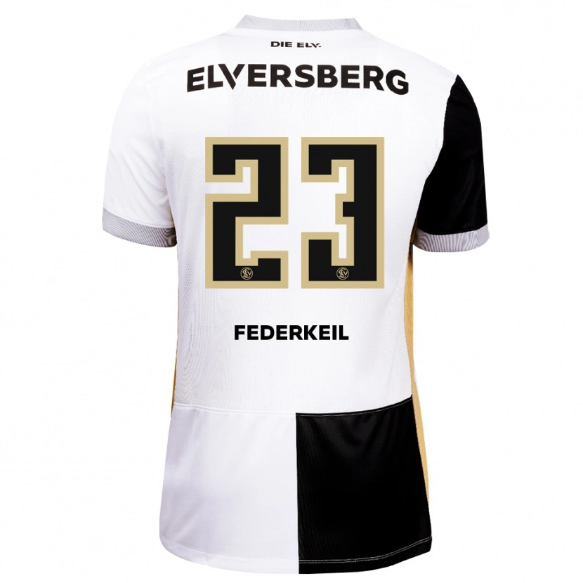 Danxen Mujer Camiseta Jonas Federkeil #23 Negro Blanco Marrón 1ª Equipación 2026/27 La Camisa