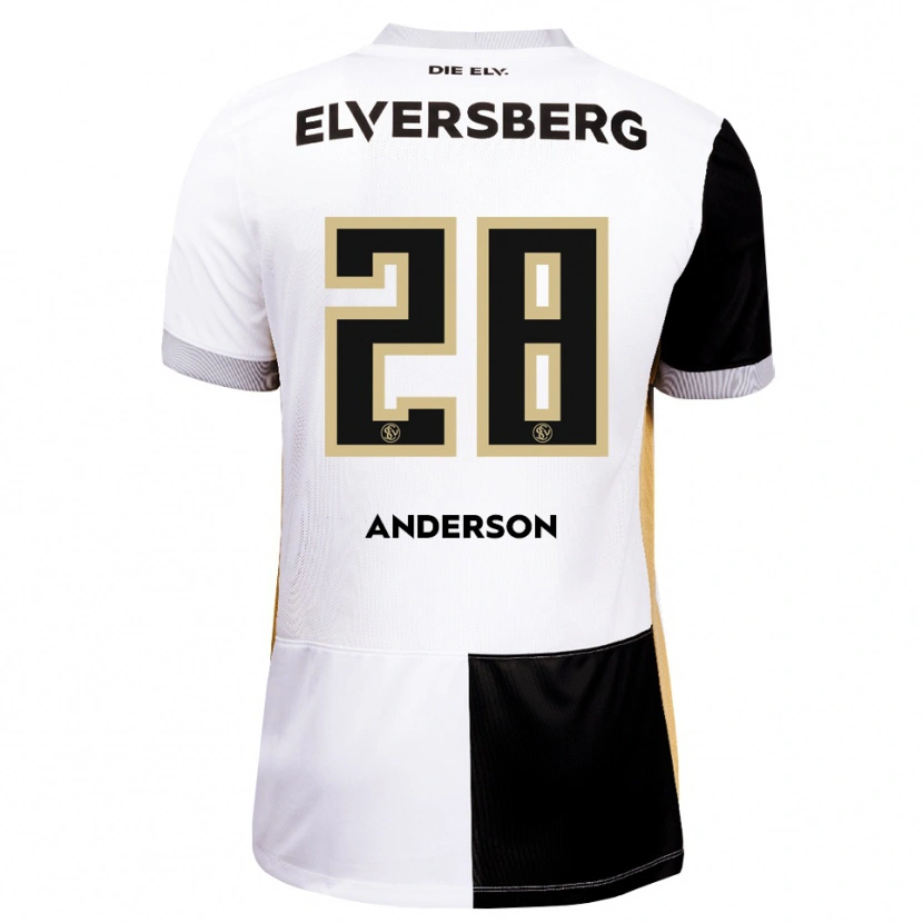 Danxen Mujer Camiseta Mira Anderson #28 Negro Blanco Marrón 1ª Equipación 2026/27 La Camisa