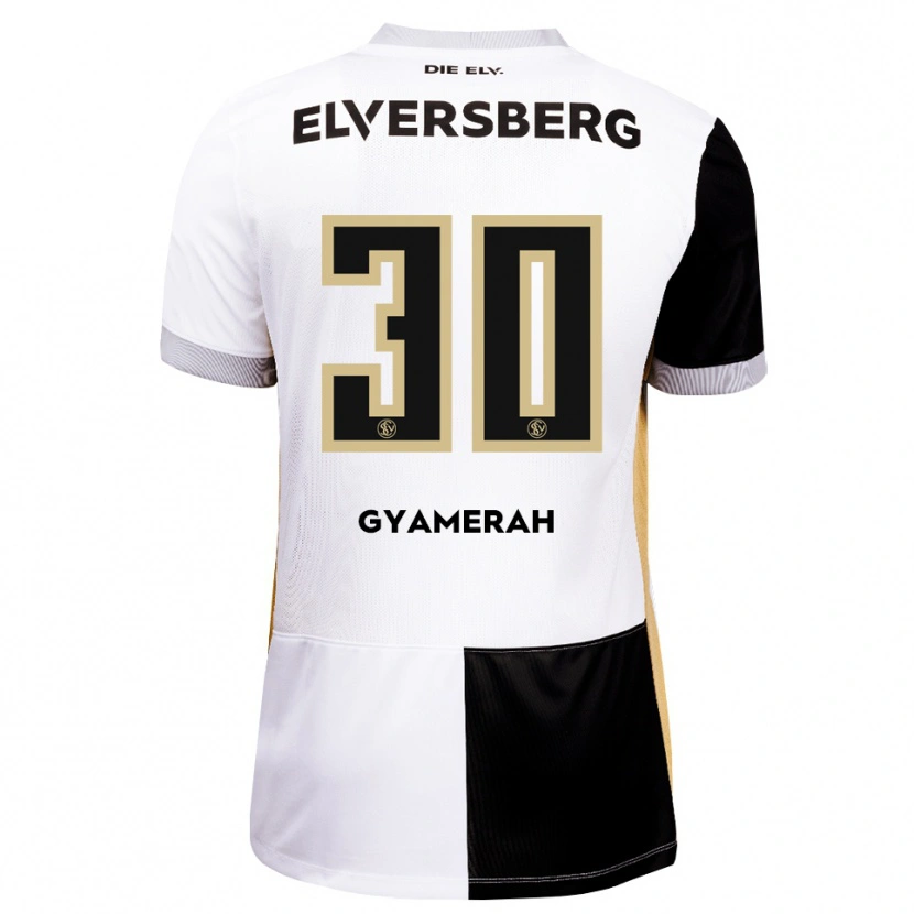 Danxen Mujer Camiseta Jan Gyamerah #30 Negro Blanco Marrón 1ª Equipación 2026/27 La Camisa