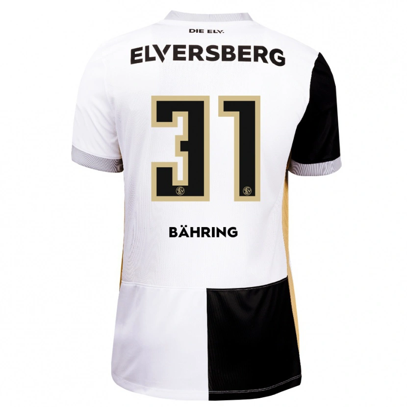 Danxen Mujer Camiseta Fynn Bähring #31 Negro Blanco Marrón 1ª Equipación 2026/27 La Camisa