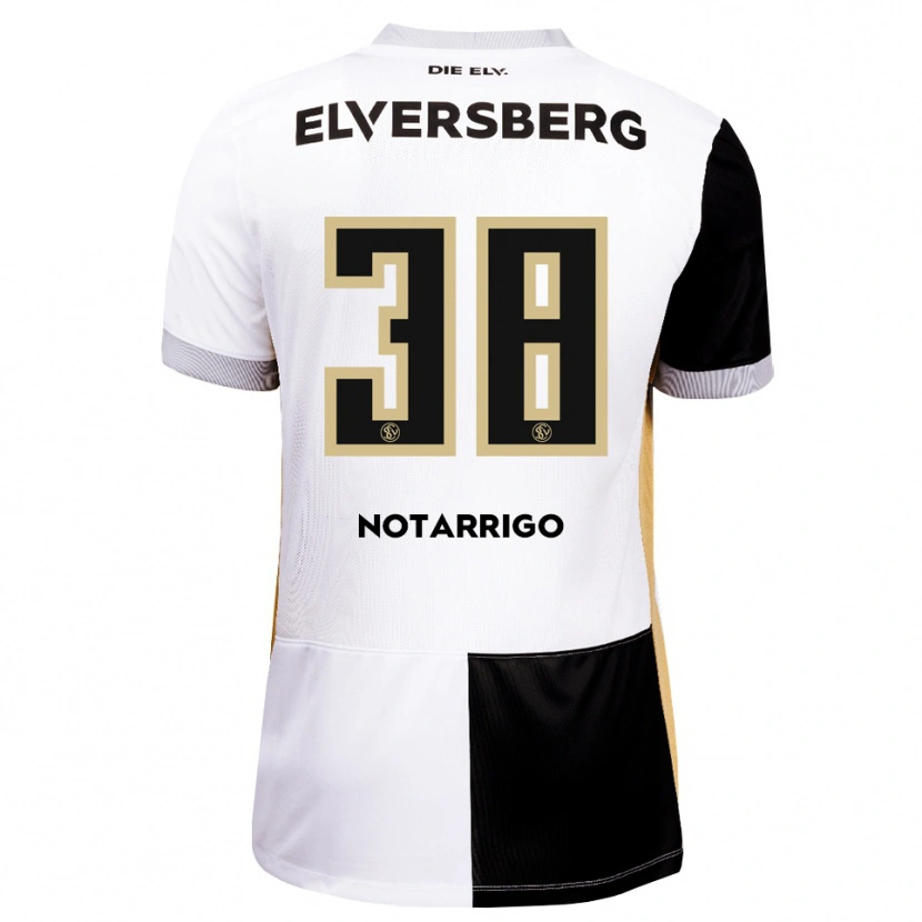 Danxen Mujer Camiseta Tyler Notarrigo #38 Negro Blanco Marrón 1ª Equipación 2026/27 La Camisa