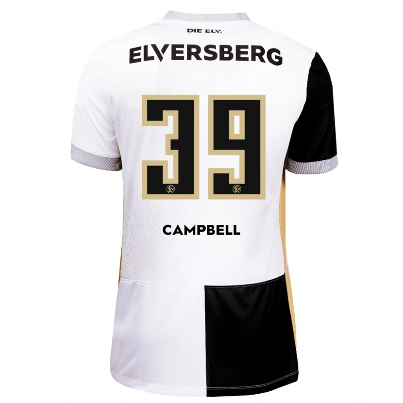 Danxen Mujer Camiseta Cole Campbell #39 Negro Blanco Marrón 1ª Equipación 2026/27 La Camisa