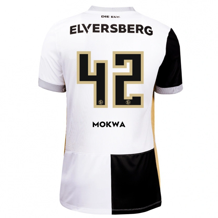 Danxen Mujer Camiseta David Mokwa #42 Negro Blanco Marrón 1ª Equipación 2026/27 La Camisa