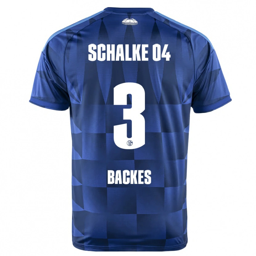 Danxen Mujer Camiseta Diego Backes-Klimek #3 Azul Oscuro Amarillo Blanco 1ª Equipación 2026/27 La Camisa