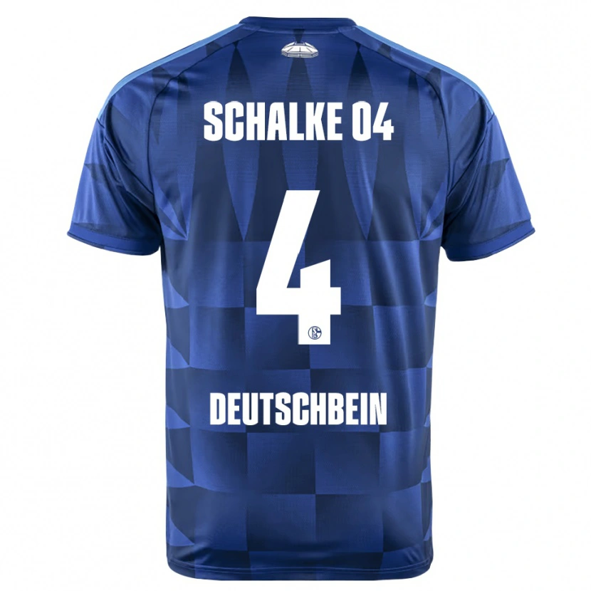 Danxen Mujer Camiseta Lasse Deutschbein #4 Azul Oscuro Amarillo Blanco 1ª Equipación 2026/27 La Camisa
