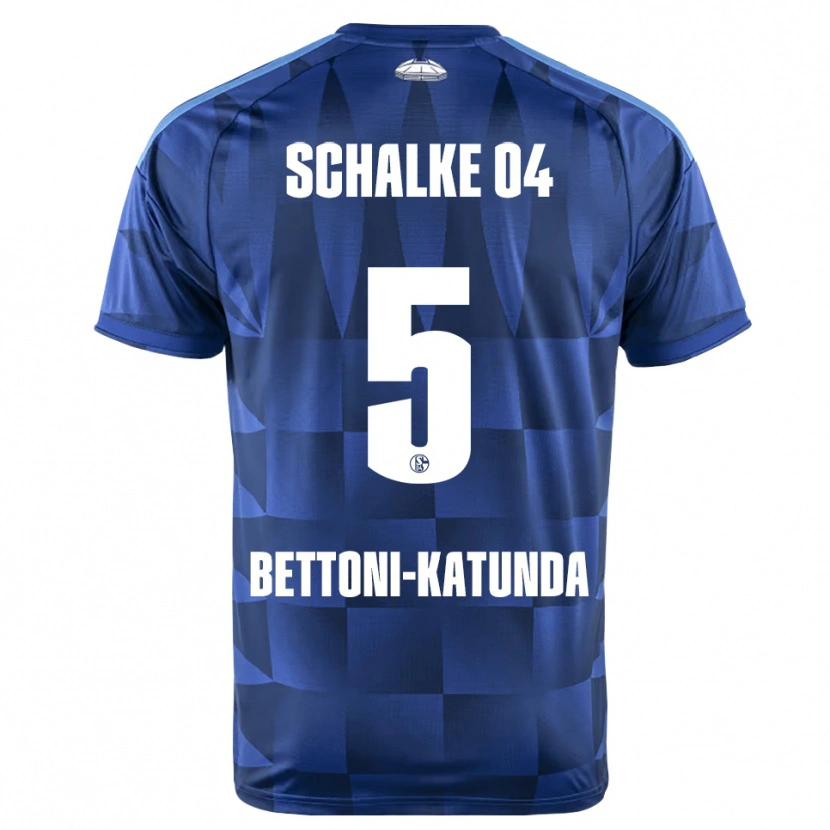 Danxen Mujer Camiseta Claudio Bettoni-Katunda #5 Azul Oscuro Amarillo Blanco 1ª Equipación 2026/27 La Camisa