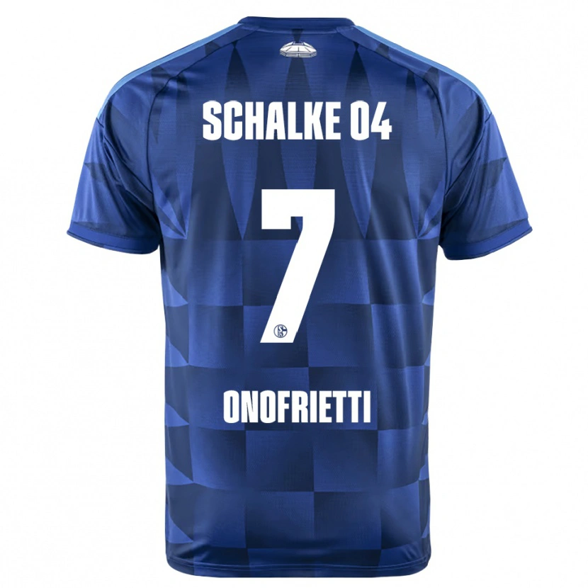 Danxen Mujer Camiseta Vincenzo Onofrietti #7 Azul Oscuro Amarillo Blanco 1ª Equipación 2026/27 La Camisa