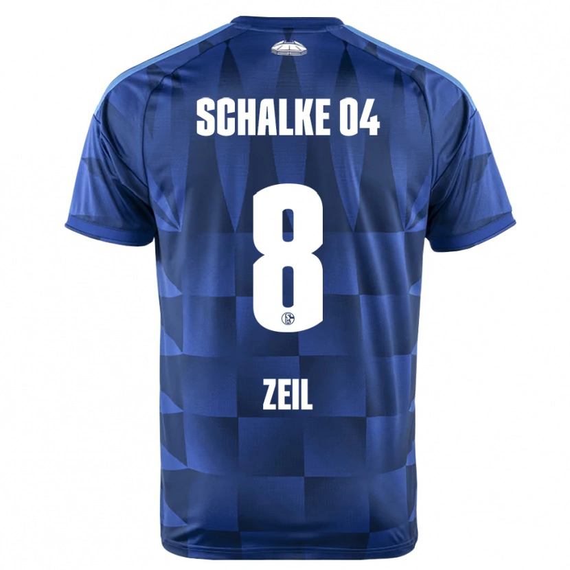 Danxen Mujer Camiseta Emil Zeil #8 Azul Oscuro Amarillo Blanco 1ª Equipación 2026/27 La Camisa